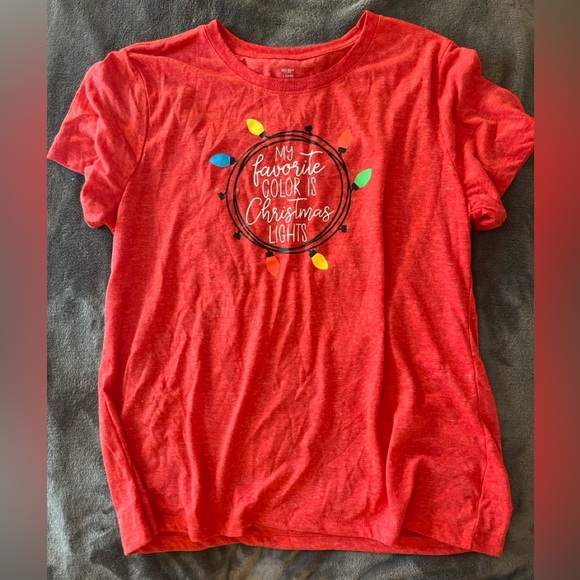 My favorite color is Christmas Lights tee - Picture 1 of 1